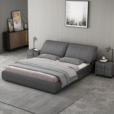 Upholstered double bed