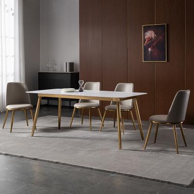 Rectangular dining chair combination