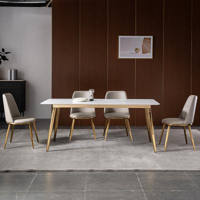 Rectangular dining chair combination