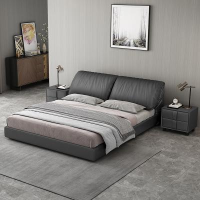 Upholstered double bed