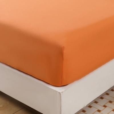 Pocket Polyester Bed Cover Solid Color Fitted Sheet Wrinkle and Fade Resistant Twin/Full/Queen